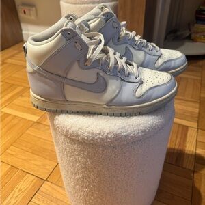 Nike High-Top Dunk Sneakers in “Football Grey”